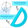 Zonon 2 Pcs 12 Inch Clear Ruler and 6 Inch