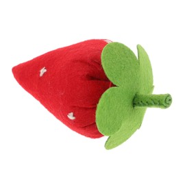 KOMBIUDA Strawberry Felt Toys Montessori Inspired Food for Boys and Girls Interactive Detachable Strawberry Playset for Home Decor and Photo Props Fun Educational Activity