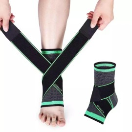 발목 지지대 조절 가능한 압박 남성 여성용 아킬레스건 지지 및 인대 안정화 부종 큰 Ankle Support Brace Adjustable Compression for Men and Women Achilles Tendon Support and Ligament Stabilization for Swelling Relief