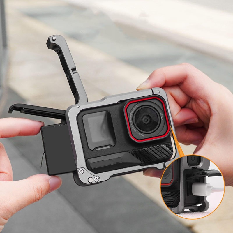 Aluminium Frame Cage for Insta360 Ace Pro 2, Quick Release