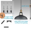 CLAXY Industrial Plug-in Barn Pendant Lighting Black Farmhouse Pendant Light