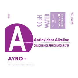 pH 9.0 Antioxidant Alkaline Refrigerator Filter, 3-Pack, (compatible with GE model MWF)