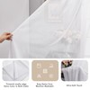 Deconovo Voile Curtains with Ruffle Tape, Decorative Curtain, Transparent Curtain,