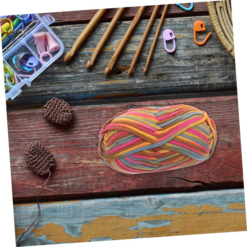 Tofficu Rainbow T Shirt Yarn for Beginners Soft Chunky Yarn