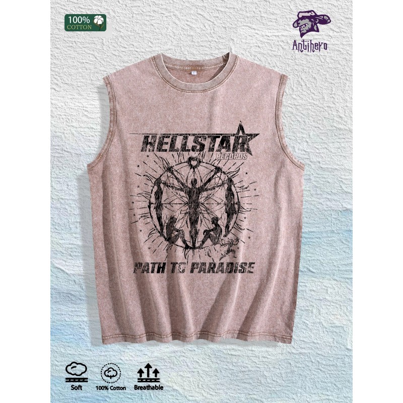 Hellstar Path to Paradise Graphic Washed Vest US Warehouse 3