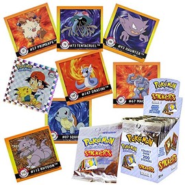 Pokémon Sticker Artbox 1999 Series 1 Display 30