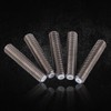 5pcs M6 x 30mm Nozzle Throat Stainless Steel Tube Throat