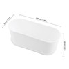 MUKCHAP 12 Pack White Rectangle Flower Plant Pot, 9 x