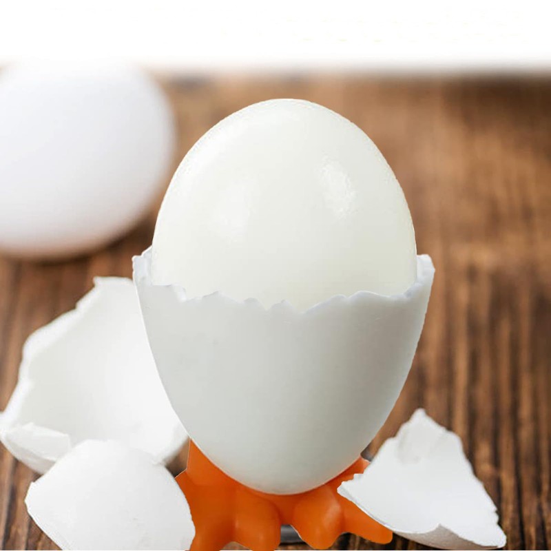 LIURFLNC 4 Pieces Egg Cups Funny + 1 Piece Egg