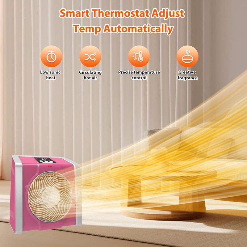 HEATIT Space Heater for Indoor, Digital Display with Thermostat, 1-12H