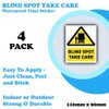 4-Pack - Blind Spot Take Care Vinyl Bumper Stickers -