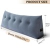 Huatean Home Headboard Pillow Queen, Backrest Triangular Wedge Pillow Headboard