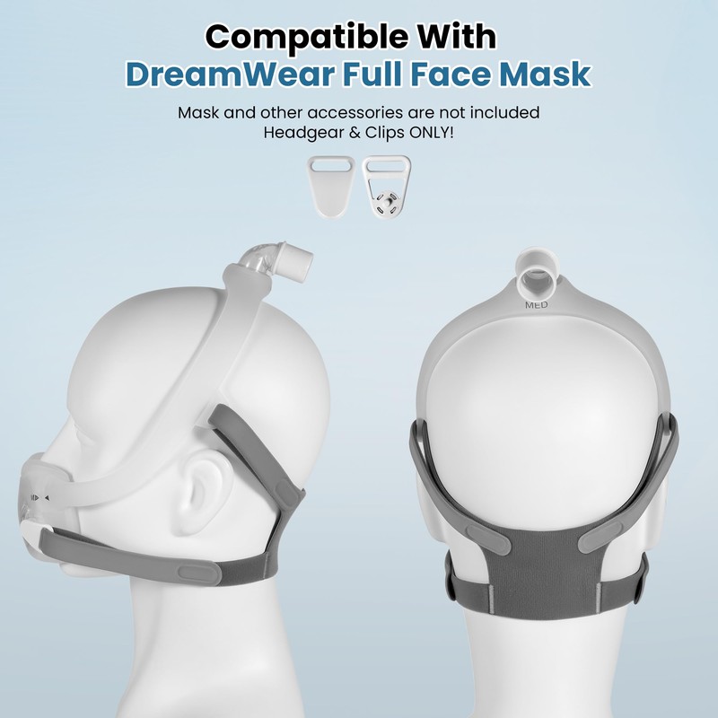 YBWM 2Packs Replacement Dreamwear Headgear Straps Compatible with DreamWear Full
