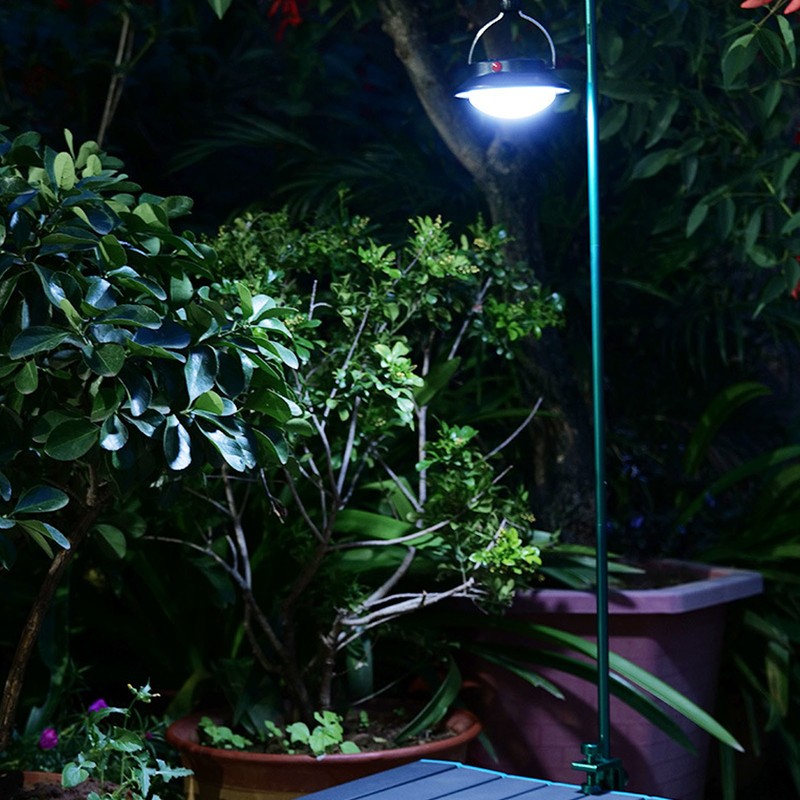 Outdoor Portable Aluminum Alloy Lamp Holder Camping Folding Hanging Light