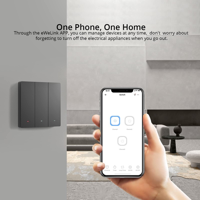 SONOFF Smart Mechanical Switch Smart Light Switch, 2.4GHz WiFi Light