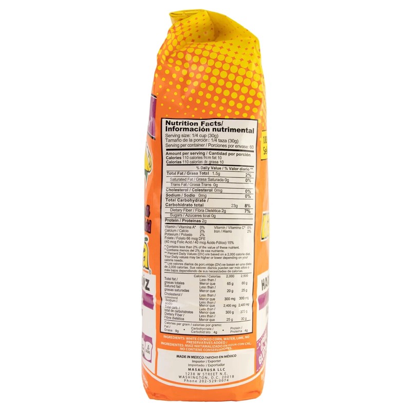 Masa Brosa Instant Corn Mix, 4.4 lb, Gluten Free Harina