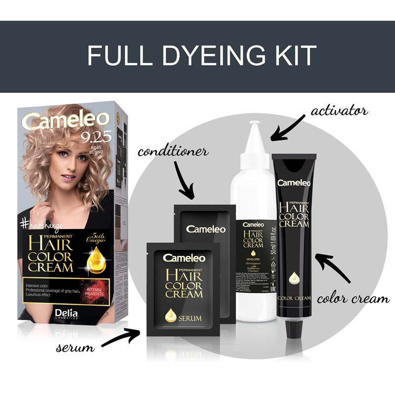 Cameleo Permanent Hair Colour Cream - Rose Blonde - Intensive