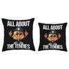 All About the Tendies Throw Pillow