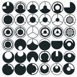 Unbranded Microscope DF darkfield oblique stop illumination filter set 36pcs