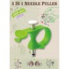 (1pc) Hisew Needle Puller, 3 in 1 Thread Cutter Sewing