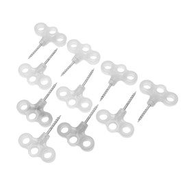 10pcs Luminous Camping Tent Pegs Set ABS 3 Hole Screw Spiral Garden Ground Anchor Pegs Stakes