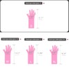 Myungjin Reusable Waterproof Household Dishwashing Non-Slip Cleaning Rubber Gloves with