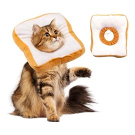 Collar Isabelino Pet&chef En Forma De Pan Para Gato Y Perro Color Blanco Tamaño del collar L