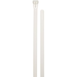 Aviditi 8" Resealable Cable Ties, Natural, Strength 50 lb, Tamper Proof, Press Tab Release, Use and Reuse to Bundle and Organize Wires/Cables in Warehouse, Garage, Home or Office, Case of 1000