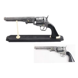Vortex Blade Shop Decorative US Western Revolver with Display Stand, 13-Inch Overall