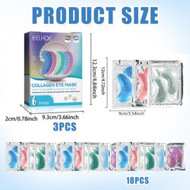 18 Paar Meeres Augenmaske, Augenpads,Eye Patches Mit Natürlichen Marine Kollagen Hyaluronsäure,Anti-Aging Augenpads, Faltenreduzierung