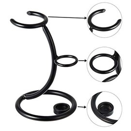 Soporte universal para maquinilla de afeitar y cepillo de afeitar, para almacenamiento de maquinilla de afeitar de seguridad, color plomizo           