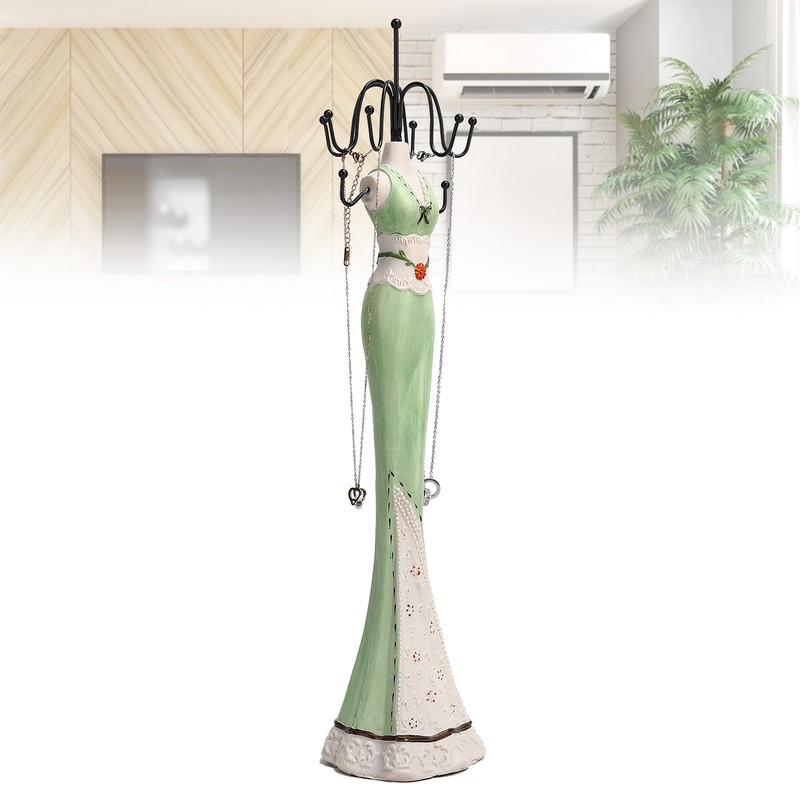 Necklace Display Stand Model Shaped Jewelry Earrings Storage Holder Organizer
