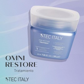 TEC ITALY Omni Restore Tratamiento 280 ml  Restauracin Intensiva para Cabello Daado  Aporta Brillo y Sedosidad, Reduce Esttica, Protege del Sol y...  