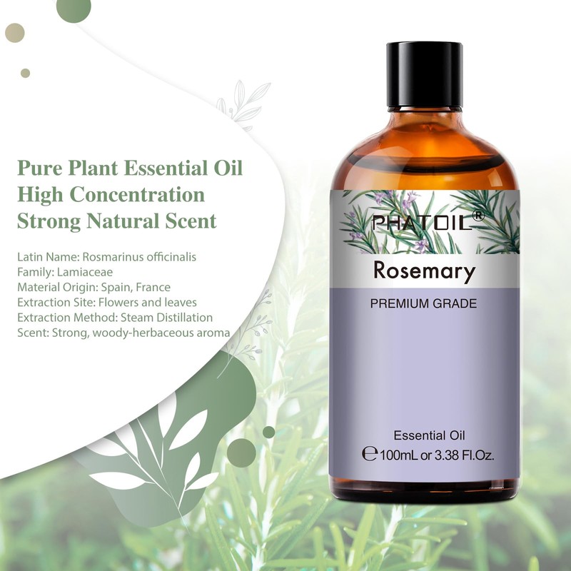 PHATOIL Aroma Oil, Rosemary, 3.4 fl oz (100 ml), Essential