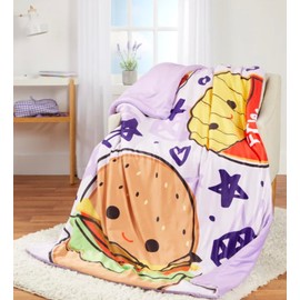 Squishmallows Snuggle Throw 50" x 70" (Just Lunchin)