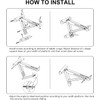 Yzzwer Ladder Jacks Bracket Extension - Adjustable Extension Scaffold Ladder