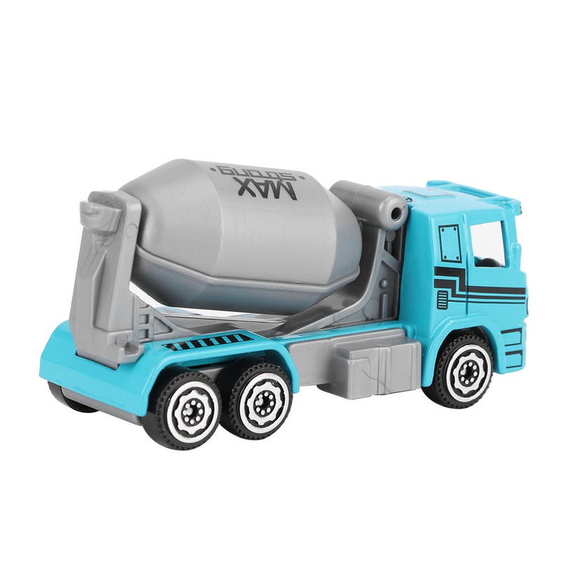 6pcs 1:64 Engineering Car Model Alloy Simulation Vehicle Car Model