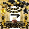 Black Gold Birthday Decoration Set