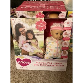 Adora Sunshine Pink 7 Piece Feeding Set