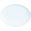 Dajar Diwali Oval Platter 33 x 25 cm, White, 33