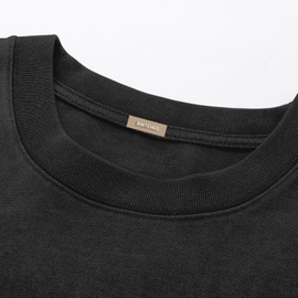 BINTEHGS Oversized Grunge Vintage t Shirts for Women Short Sleeve Cotton Casual Baggy Tees Teens Trendy Crew Neck Loose Tops(Unisex:Black,XL)