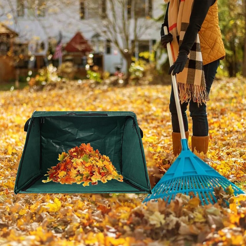 Leaf scoop leaf collector,Extra large lawn bags leaf bags,Foldable yard