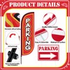 Parking Feather Flag Pole Kit Include 7 ft Banner Flag
