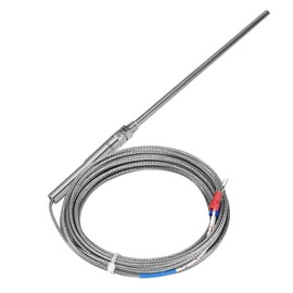 K M8 Thermocouple Thread Type K Thermocouple 150mm Probe Temperature Controller Stainless Steel Sensor Cable 0-400℃(5M)
