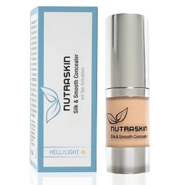Nutraskin Silk & Smooth Concealer Light - Liquid Concealer I Natural Concealer Liquid for a Flawless Complexion I Conceals Blemishes, Dark Circles, Wrinkles etc. I Made in Germany I 10 ml