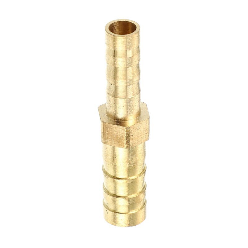 X AUTOHAUX 4Pcs 8mm - 6mm Straight Shaped Barb Brass