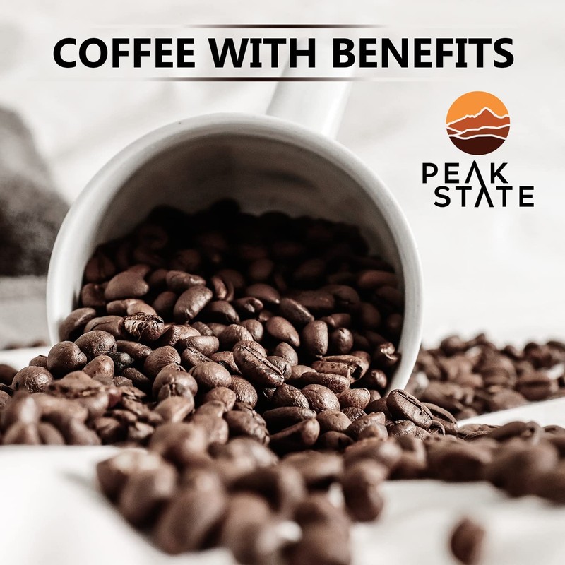 Peak State Brain Sustain Coffee with Benefits, Light Roast –
