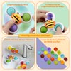 BIAOQINBO Pack of 3 Suction Cup Toy, Sensory Toy Baby
