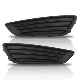 Silscvtt 1 Pair Front Bumper Fog Light Grille Bezel Covers Replacement for Focus 2015 2016 2017 2018 Left and Right Side FO1039150 FO1038150