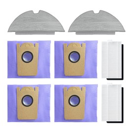 Replacement Spare Parts for eufy RoboVac L35 Hybrid / L35 Hybrid+ / LR30 Hybrid+ Robot Vacuum 2 Filter 2 Mop Cloth 4 Dust Bag Accessories